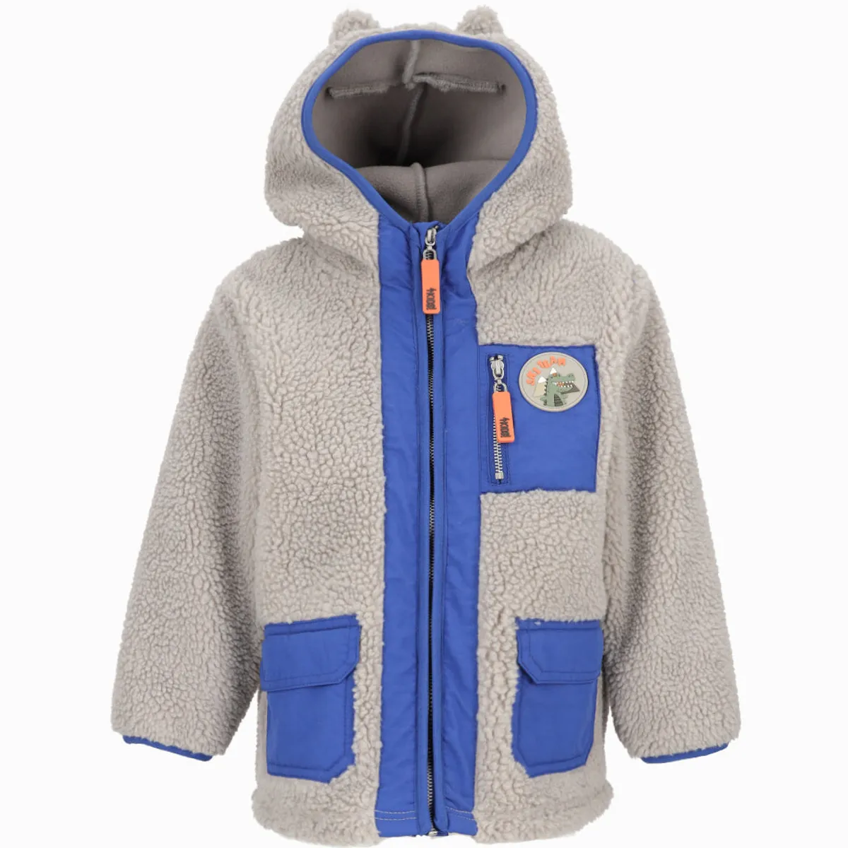 4KIDS - Polerón bebés sherpa gris 4 Kids