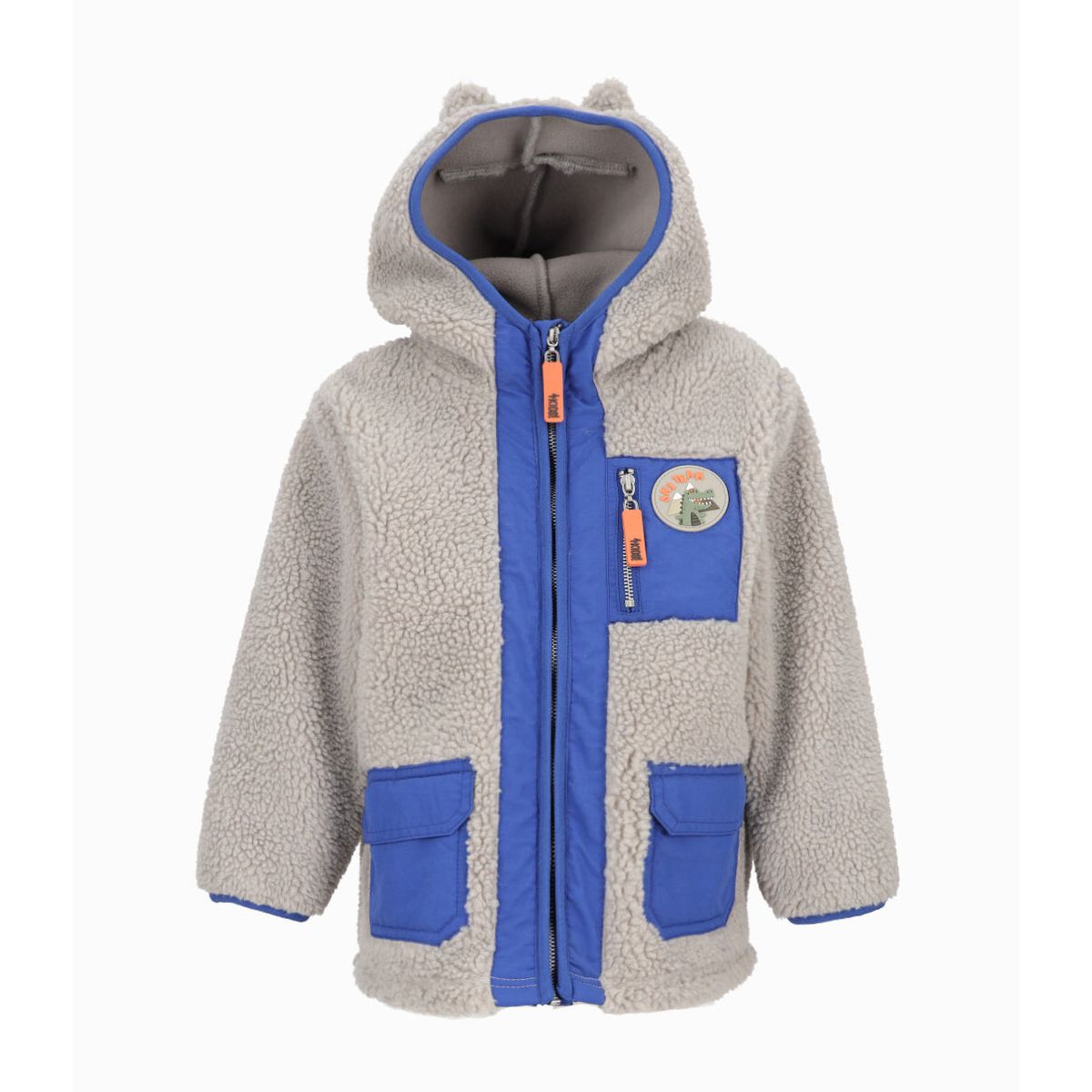 4KIDS - Polerón bebés sherpa gris 4 Kids