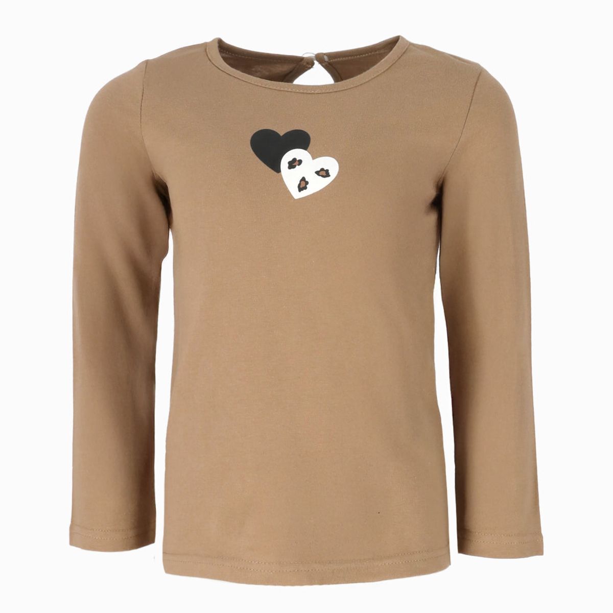 LIMONADA - Polera niña con osito beige Limonada