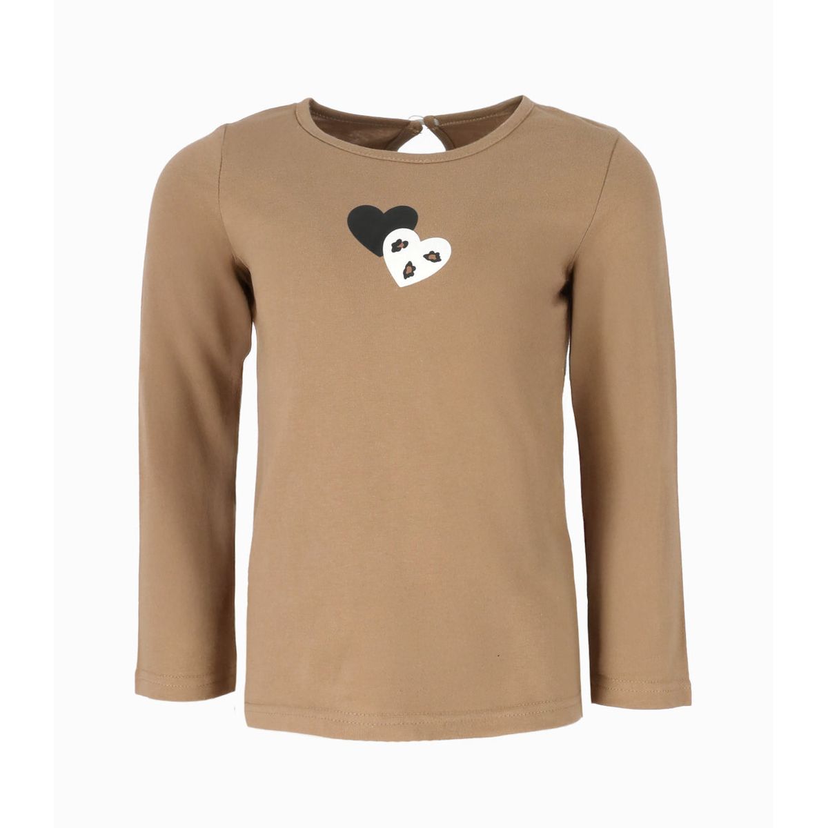 LIMONADA - Polera niña con osito beige Limonada