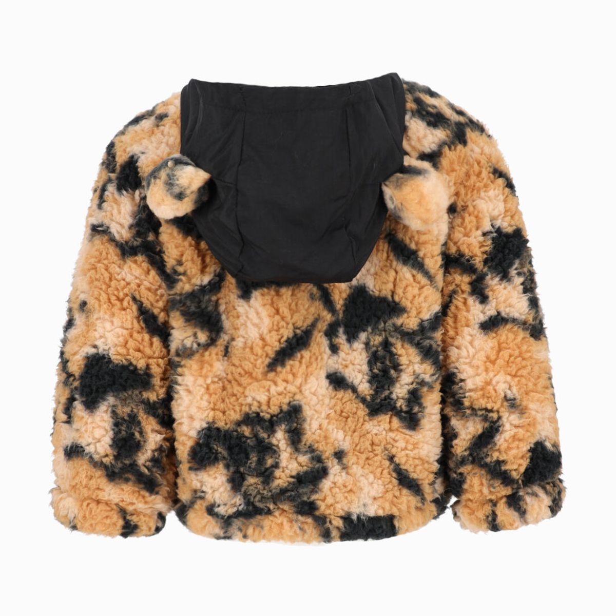 BLACK AND BLUE - Polerón bebés sherpa camel Black and Blue