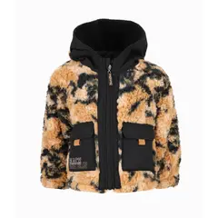 BLACK AND BLUE - Polerón bebés sherpa camel