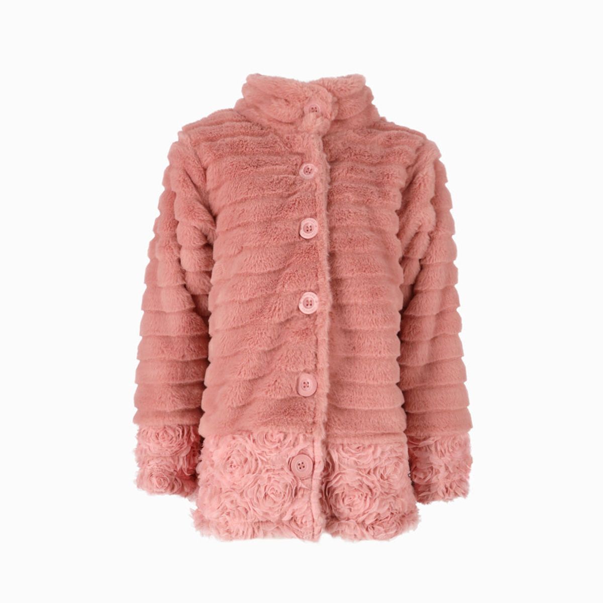 LIMONADA - Chaqueta niña con flores palo rosa Limonada