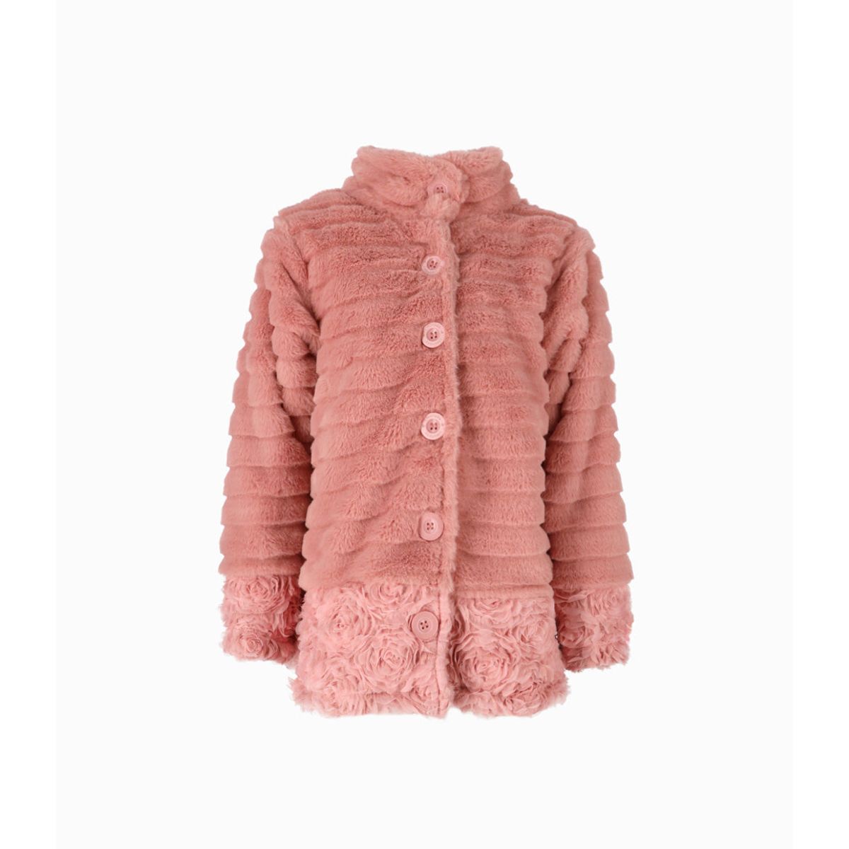 LIMONADA - Chaqueta niña con flores palo rosa Limonada