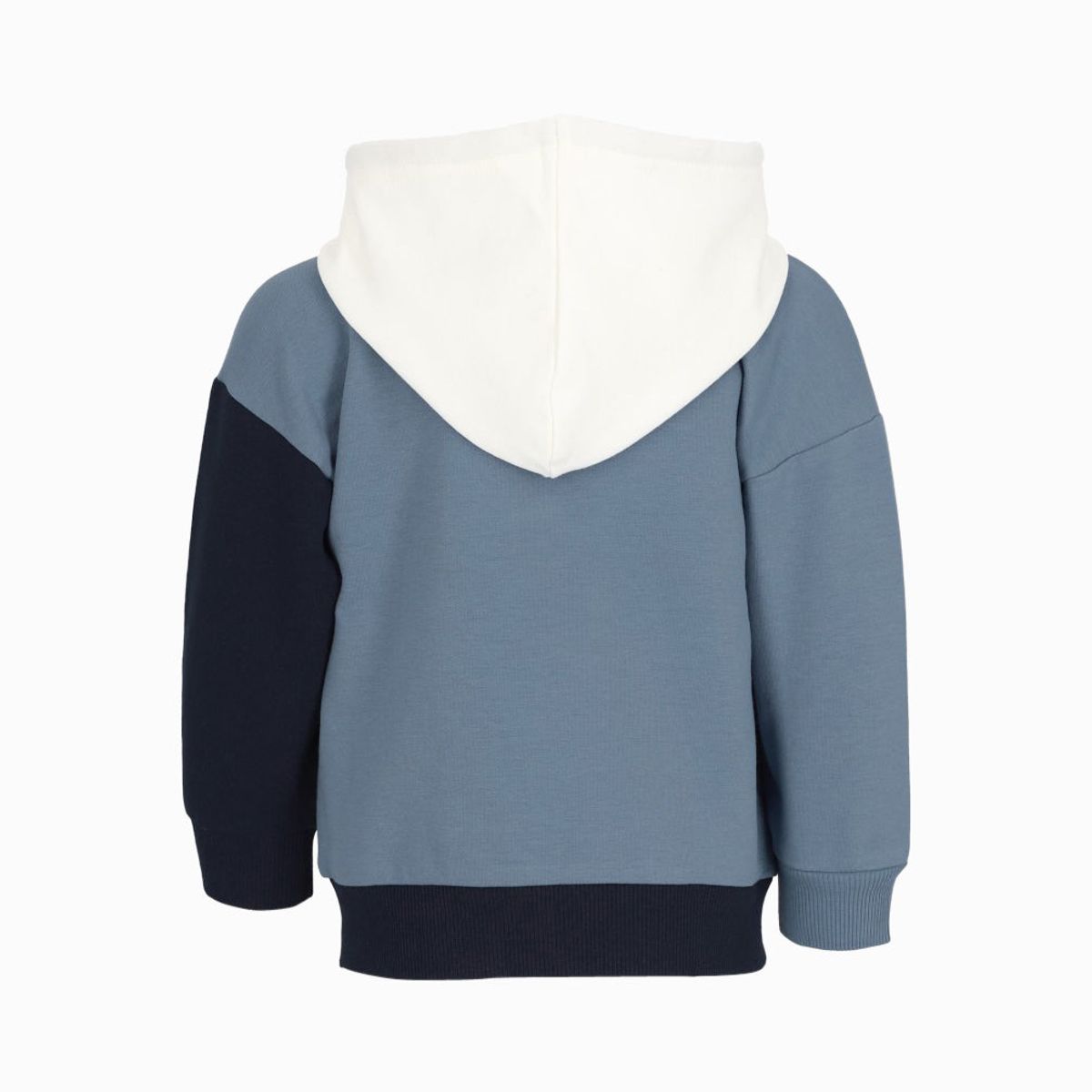 BLACK AND BLUE - Polerón bebés con cierre celeste Black and Blue