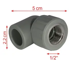 GENERICO - Codo Fusión Ppr 20 X 12 Hisoldar Gris Metal Edr