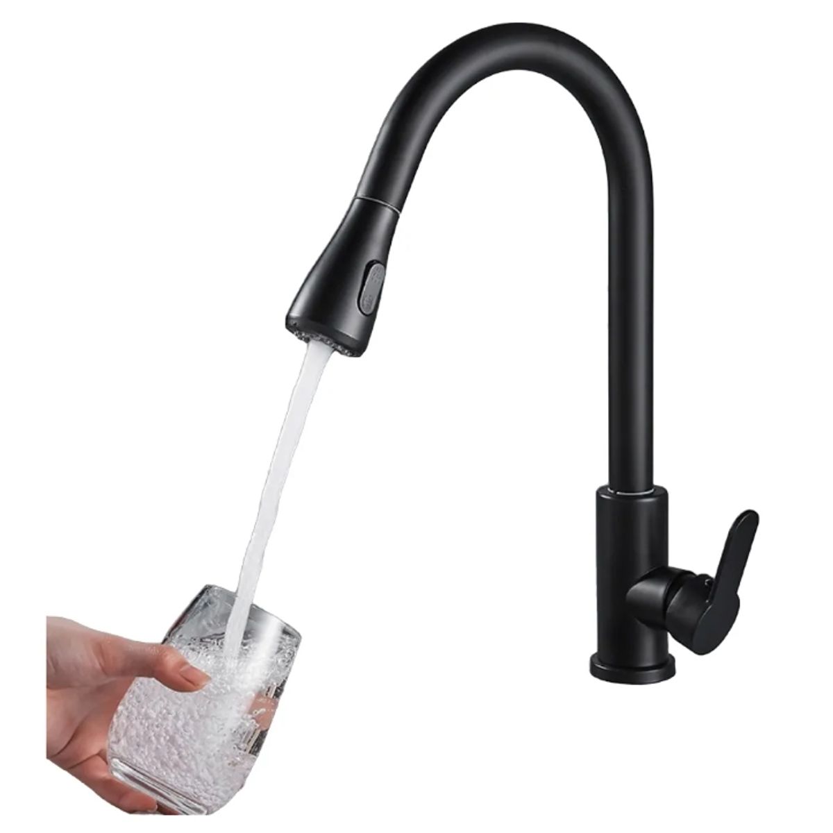 GENERICO - Llave Monomando Lavaplatos Profesional Extraíble Niquel