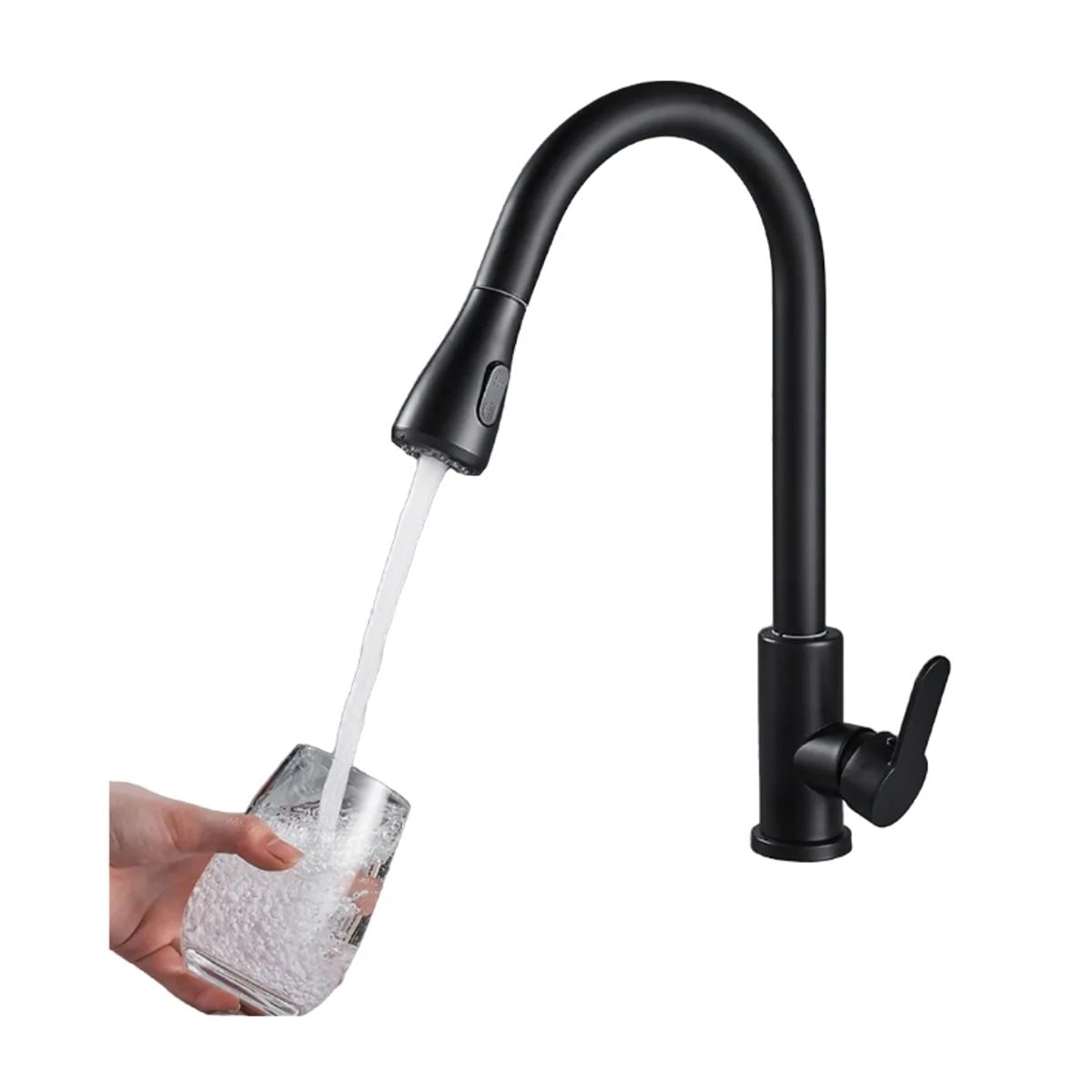 GENERICO - Llave Monomando Lavaplatos Profesional Extraíble Niquel