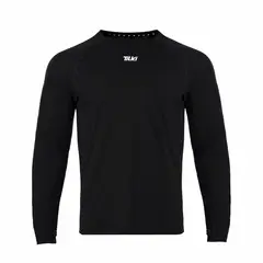 TILKI - Polera Manga Larga Poly Lehinde Negra Tenis Padel
