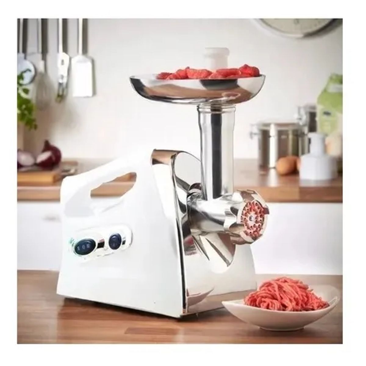 MOVI - MOLEDORA DE CARNE MULTIFUNCIÓN CON ACCESORIOS PARA EMBUTIDOS 2500W
