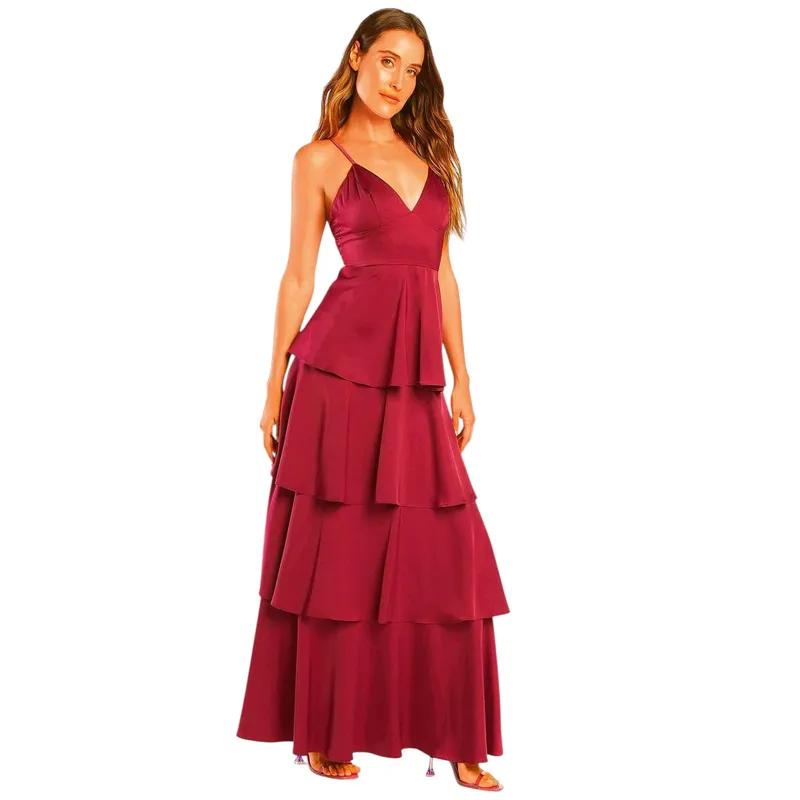 LUNA - VESTIDO DE FIESTA ALBA EN SATIN