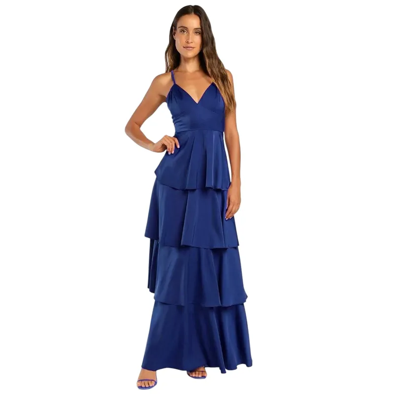 LUNA - VESTIDO DE FIESTA ALBA EN SATIN