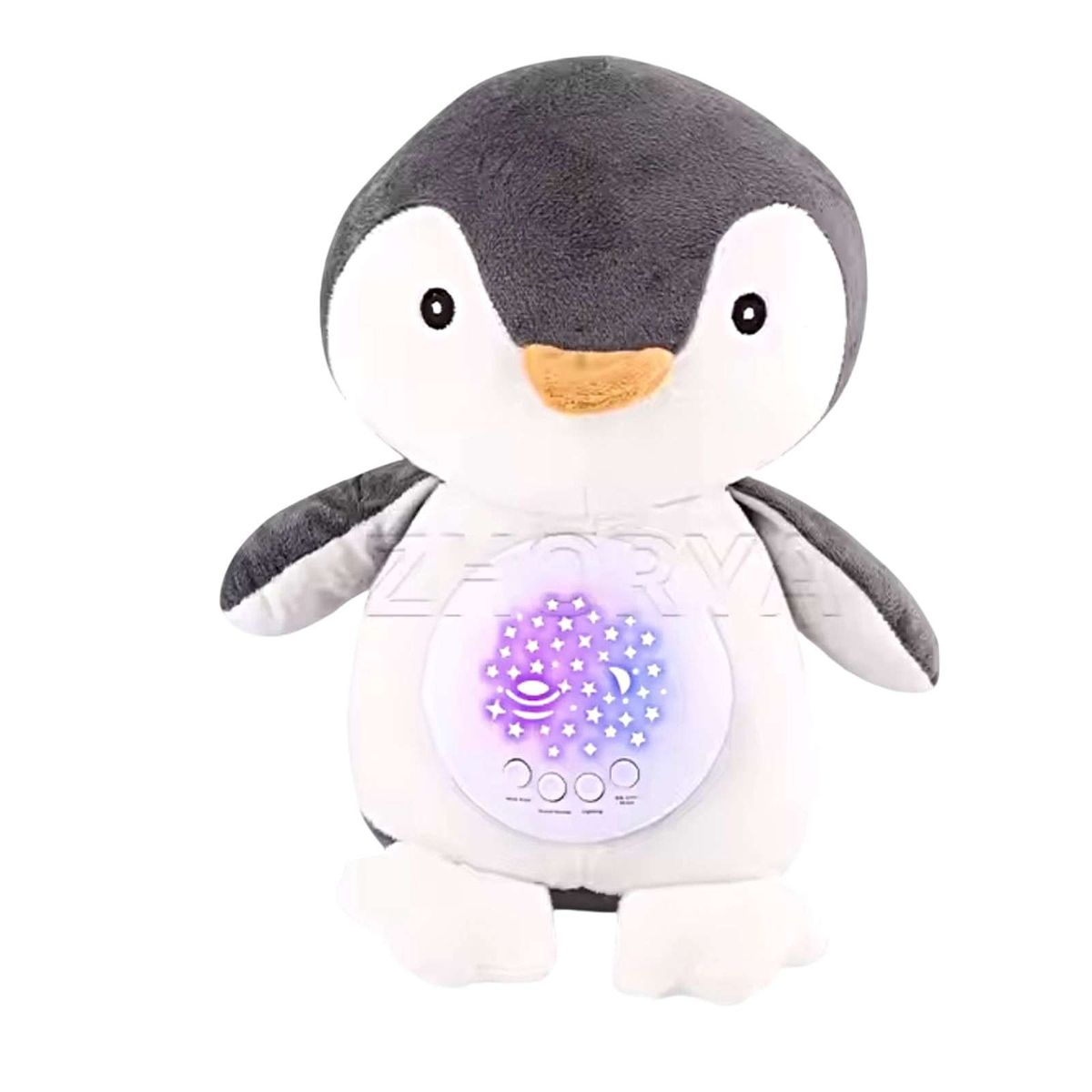 GENERICO - Peluche Proyector de Luces y Sonidos Bebé PINGÜINO