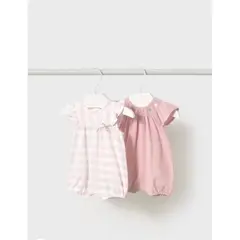 MAYORAL - Set 2 enteritos cortos recien nacida