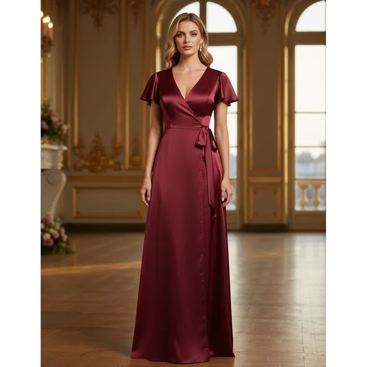 LUNA - VESTIDO DE FIESTA VERA EN SATIN