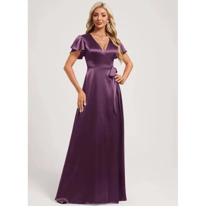 LUNA - VESTIDO DE FIESTA VERA EN SATIN