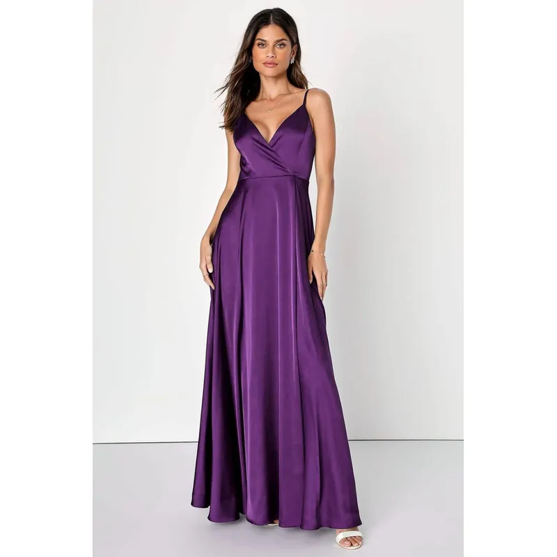 LUNA - VESTIDO DE FIESTA SIENA SATIN