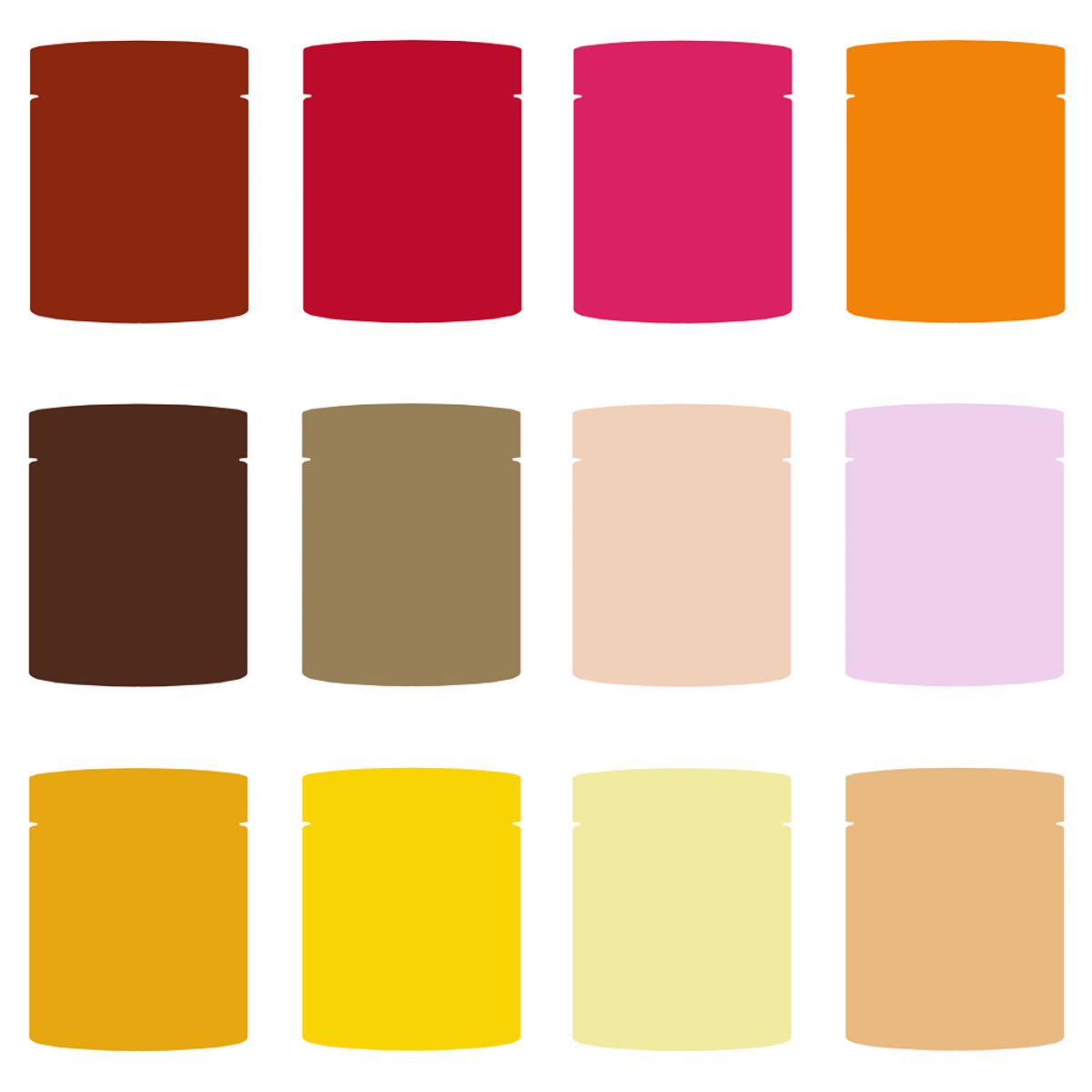 PINTURAS KRACK - Pack Acrílicos Cálido – 12 Colores de 250 ml