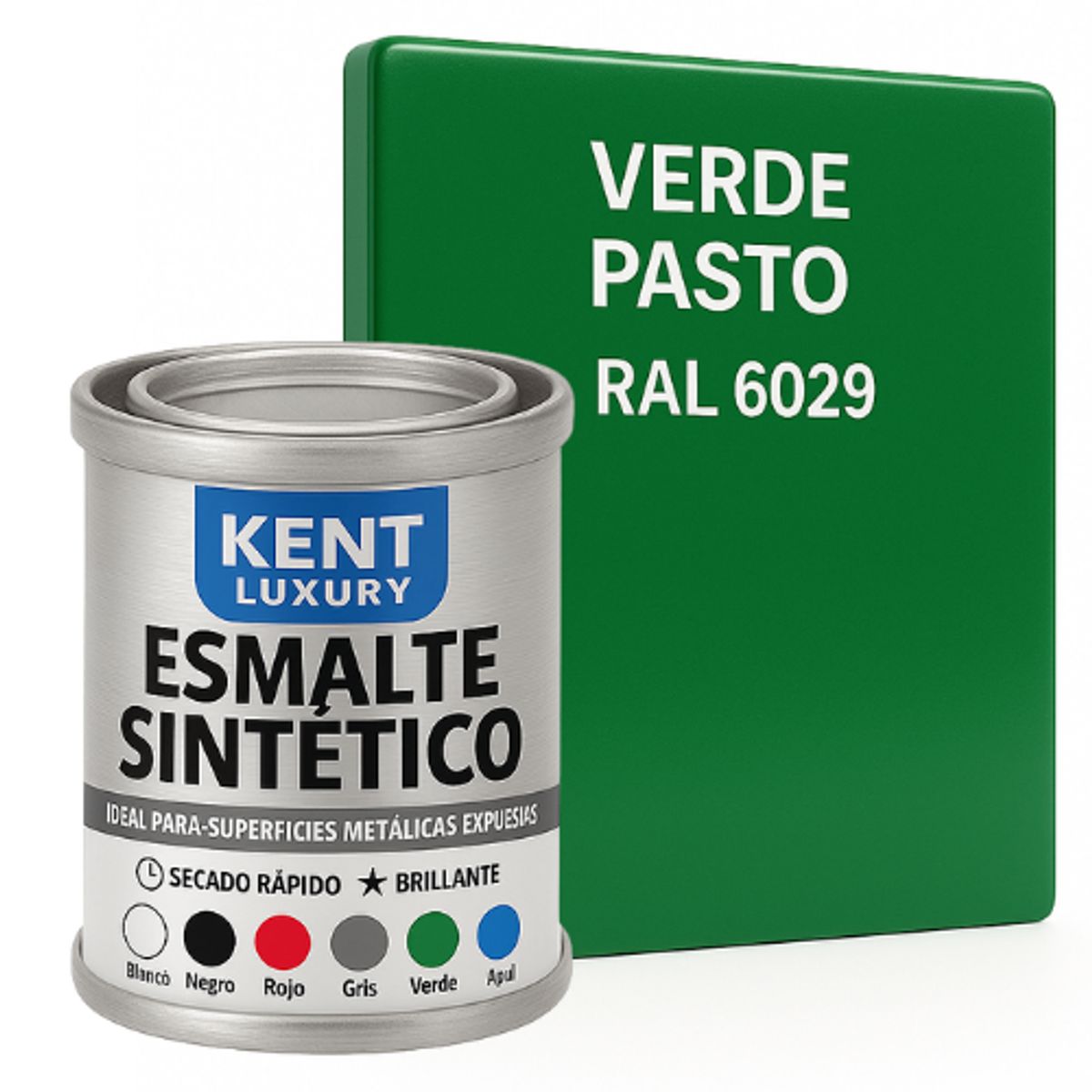 KENT - ESMALTE SINTETICO - 1-32 GALÓN - VERDE PASTO