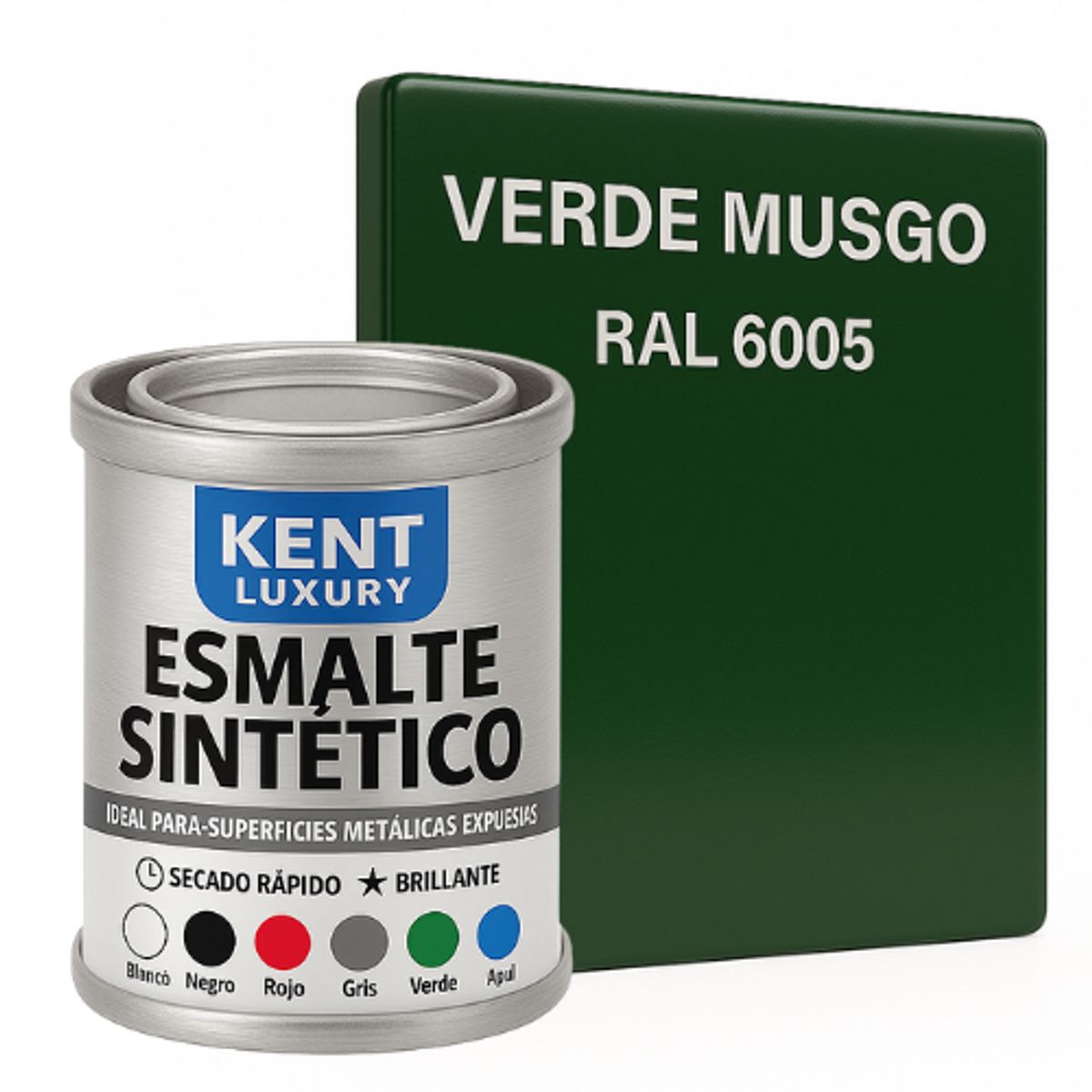 KENT - ESMALTE SINTETICO - 132 GALÓN - VERDE MUSGO