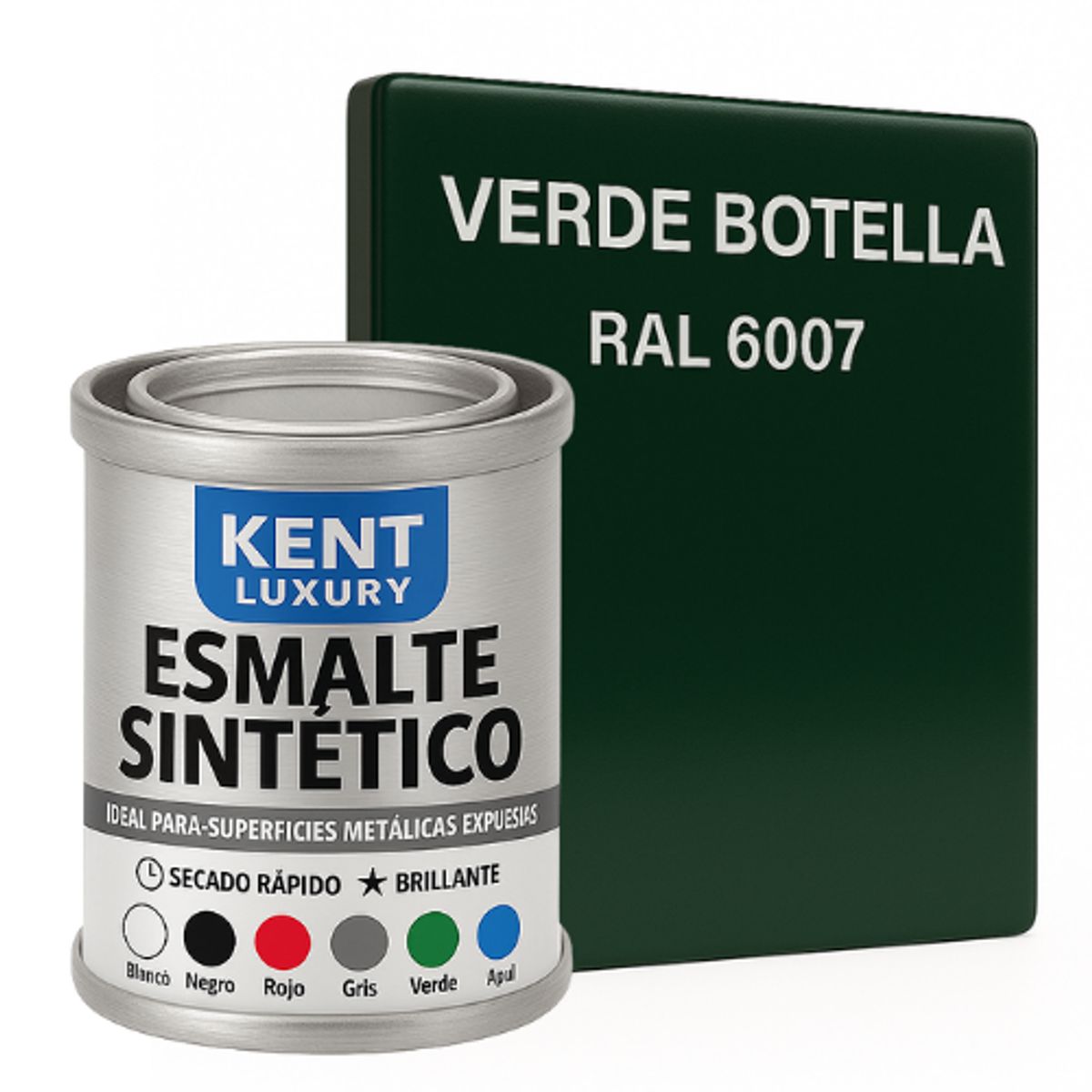 KENT - ESMALTE SINTETICO - 132 GALÓN - VERDE BOTELLA