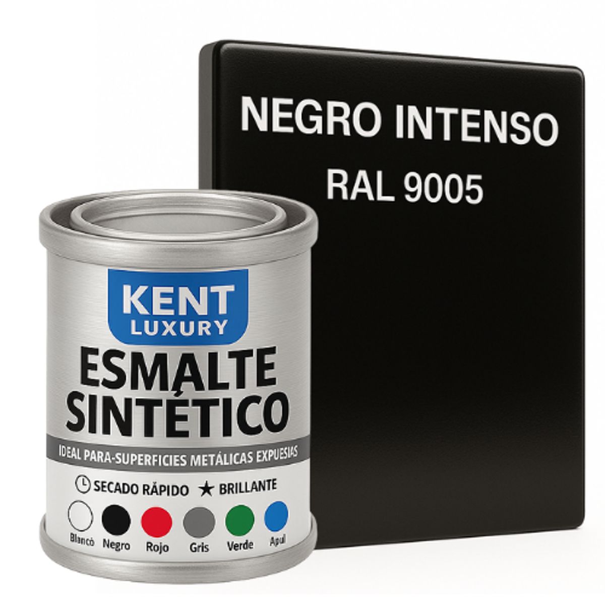 KENT - ESMALTE SINTETICO - 1-32 GALÓN - NEGRO