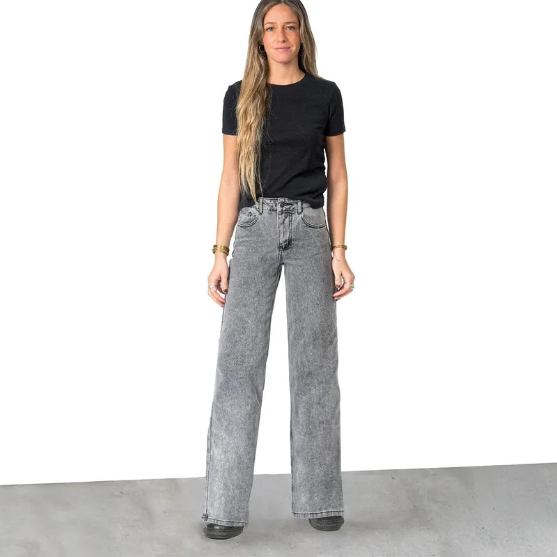 RAINDOOR - Pantalón Estrellas Bolsillos Gris