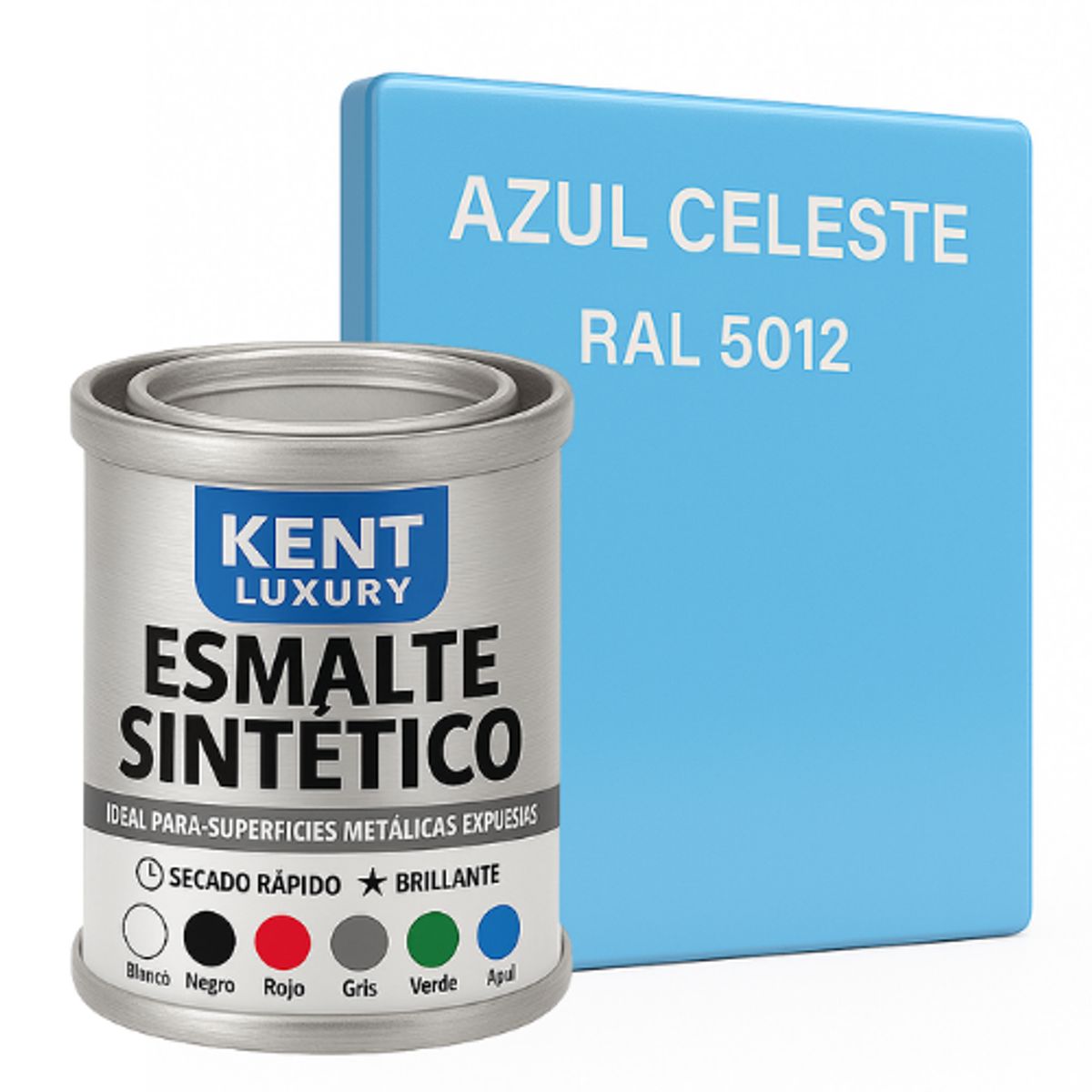 KENT - ESMALTE SINTETICO - 1-32 GALÓN - CELESTE