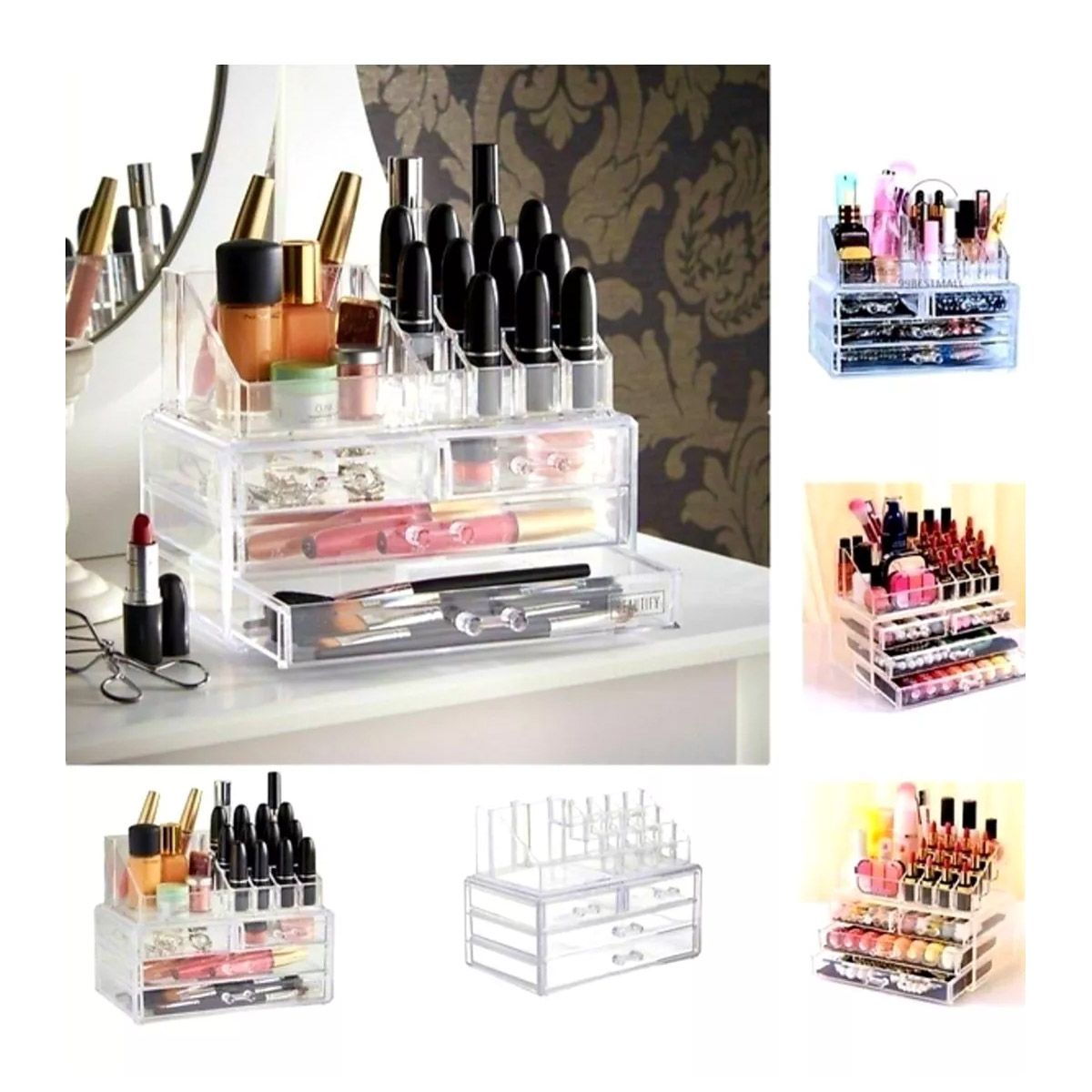 NO LOGO - Organizador De Maquillaje Cosmetiquero Joyero Acrilico