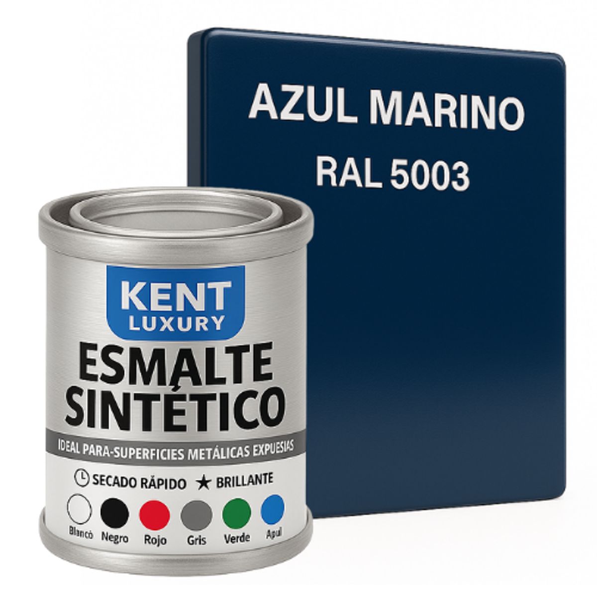 KENT - ESMALTE SINTETICO - 1-32 GALÓN - AZUL MARINO