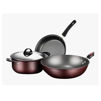 Imagen 2 del producto Set De Cocina Olla Sartén Wok Anti Adherente