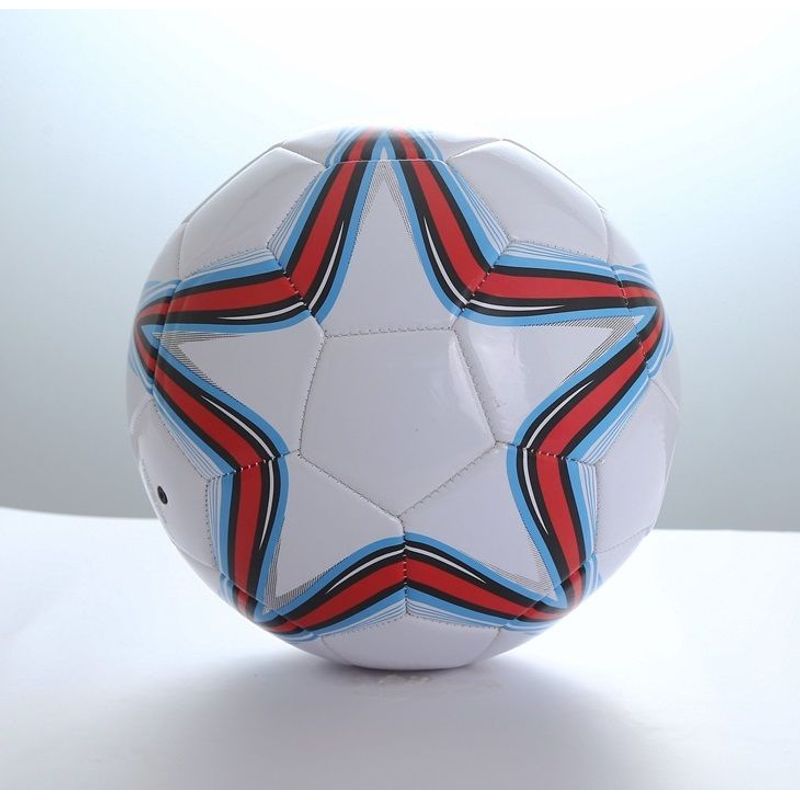 GENERICO - Balón de Fútbol N° 5 con Diseño de Estrellas-Blanco