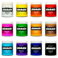 PINTURAS KRACK - Pack Acrílicos Pro – 12 Colores de 250 ml