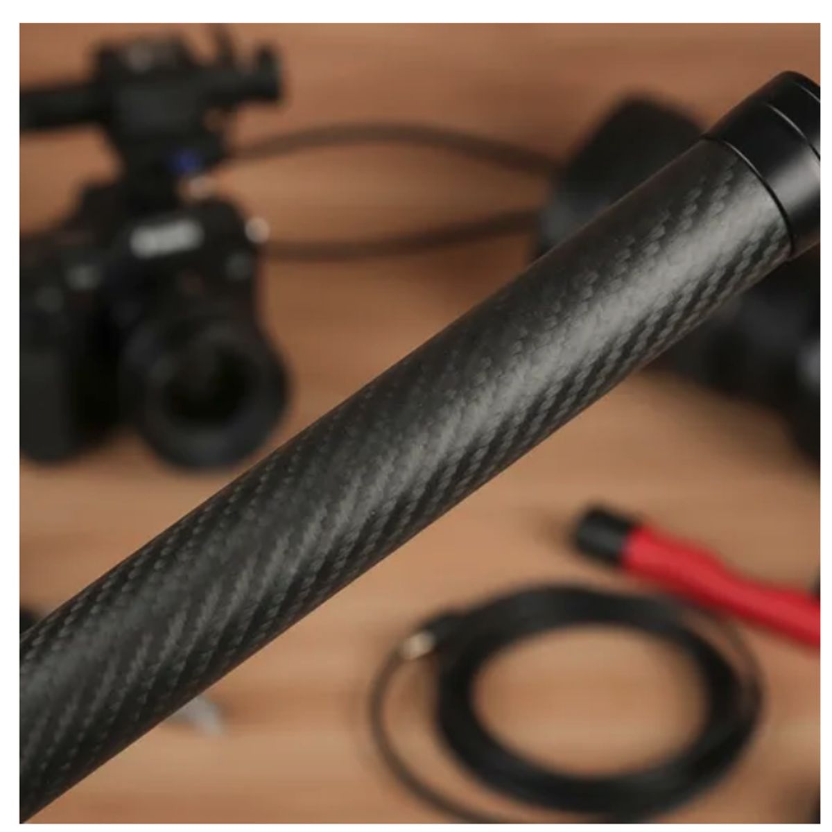 GENERICO - Barra De Extensión Para Estabilizador Camara Gimbal O Luces Fibra de carbon
