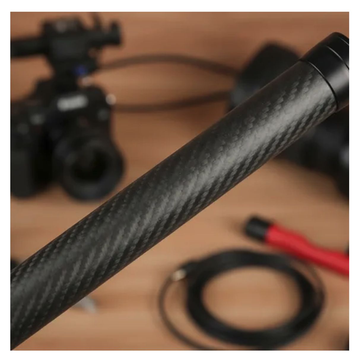 GENERICO - Barra De Extensión Para Estabilizador Camara Gimbal O Luces Fibra de carbon