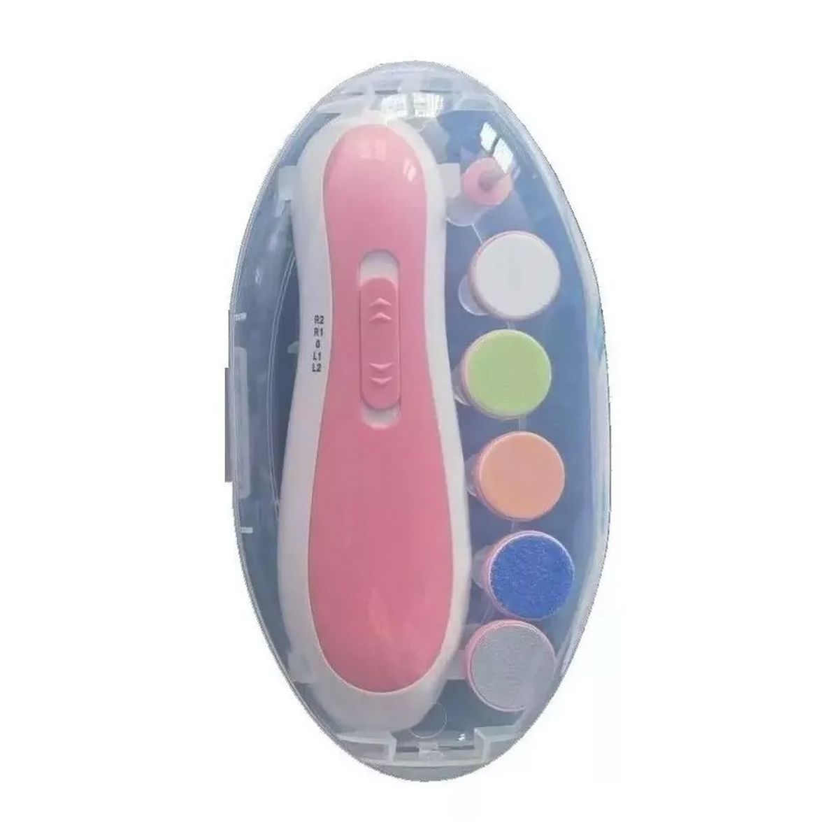 NO LOGO - Corta Uñas Para Bebés Niños Lima Recargable Pulidor Rosa