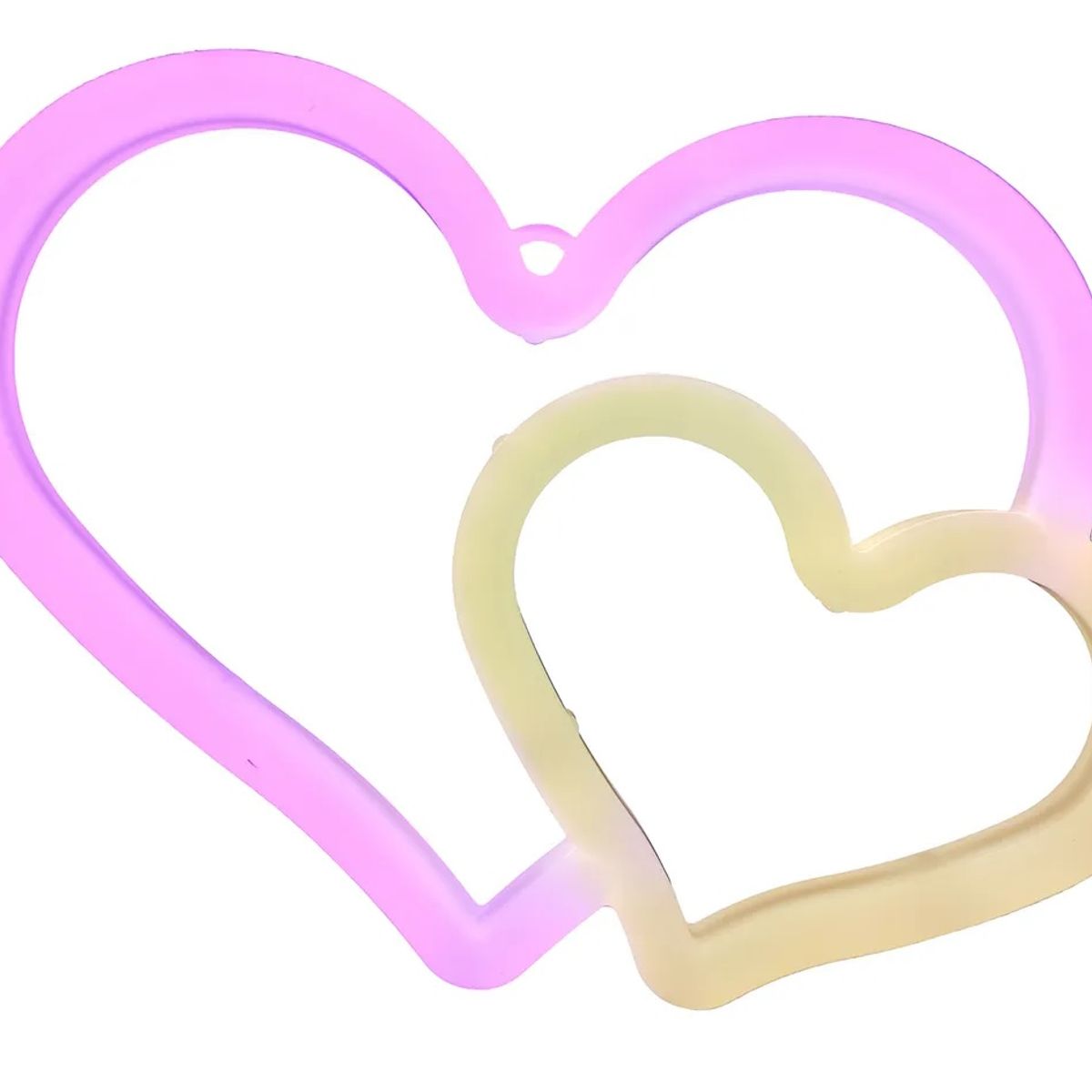 OEM - Letrero Led Neon Adorno Corazones Doble Lampara Espantacuco