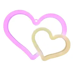 OEM - Letrero Led Neon Adorno Corazones Doble Lampara Espantacuco