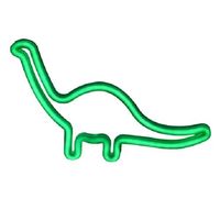 Letrero Led Neon Adorno Dinosaurio Verd Lampara Espantacuco