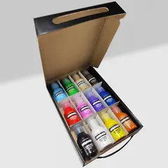 PINTURAS KRACK - Pack Acrílicos Pro – 12 Colores de 70 ml