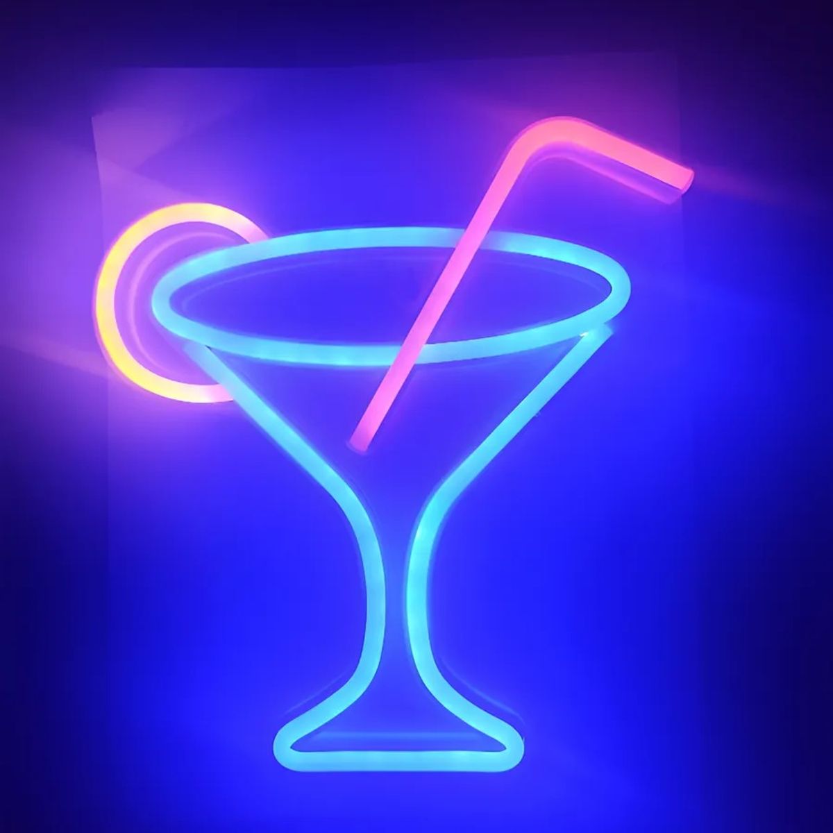 OEM - Letrero Led Neon Adorno Lampara Bar Copa Martini