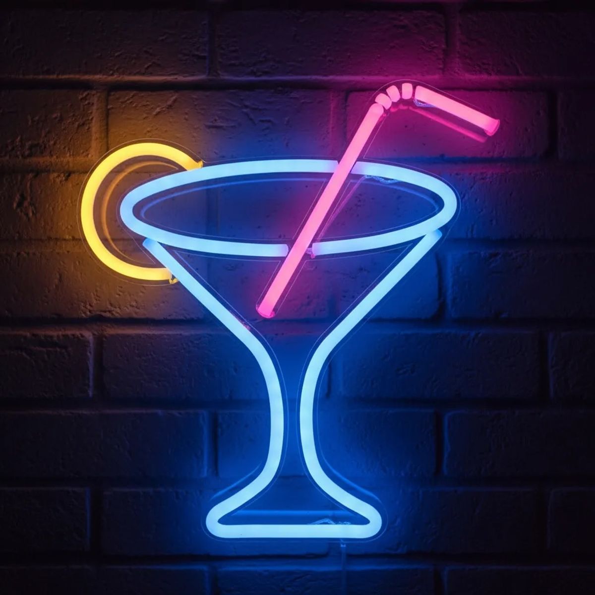 OEM - Letrero Led Neon Adorno Lampara Bar Copa Martini