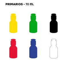 PINTURAS KRACK - Pack Acrílicos Primarios – Pack 6 Colores de 70 ml