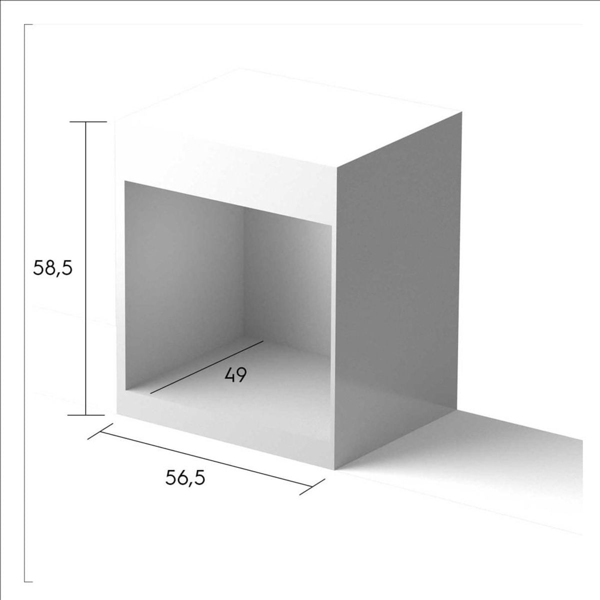 FENSA - Horno Empotrable Eléctrico 66L Cavidad Esmaltada F 1060N A Negro
