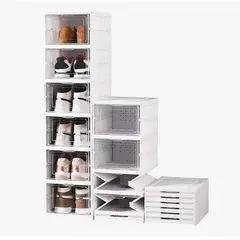 GENERICO - Zapatera Plegable Organizador 3 Niveles Una Pieza Firme