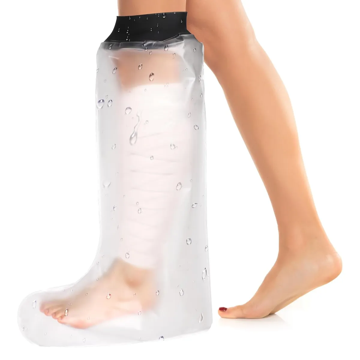 ATURE - Bolsa Protectora De Pierna Impermeable Baño Ducha 65× 44cm