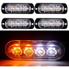 WELDMON - 4pk Luzs Estroboscópicas Emergencia LED Para Autos-A