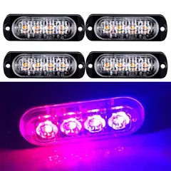 WELDMON - 4pk Luzs Estroboscópicas Emergencia LED Para Autos-B