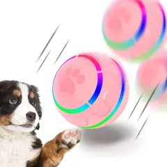 WELDMON - Pelota perro juguete interactivo para perro recargable USB