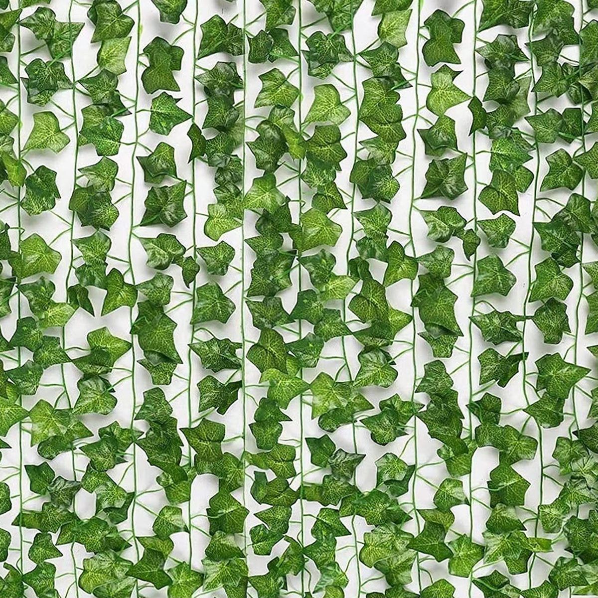 GENERICO - 2m Planta Artificial Colgante Artificial Hiedra Guirn 12pc